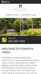 Mobile Screenshot of cordovacreekliving.com